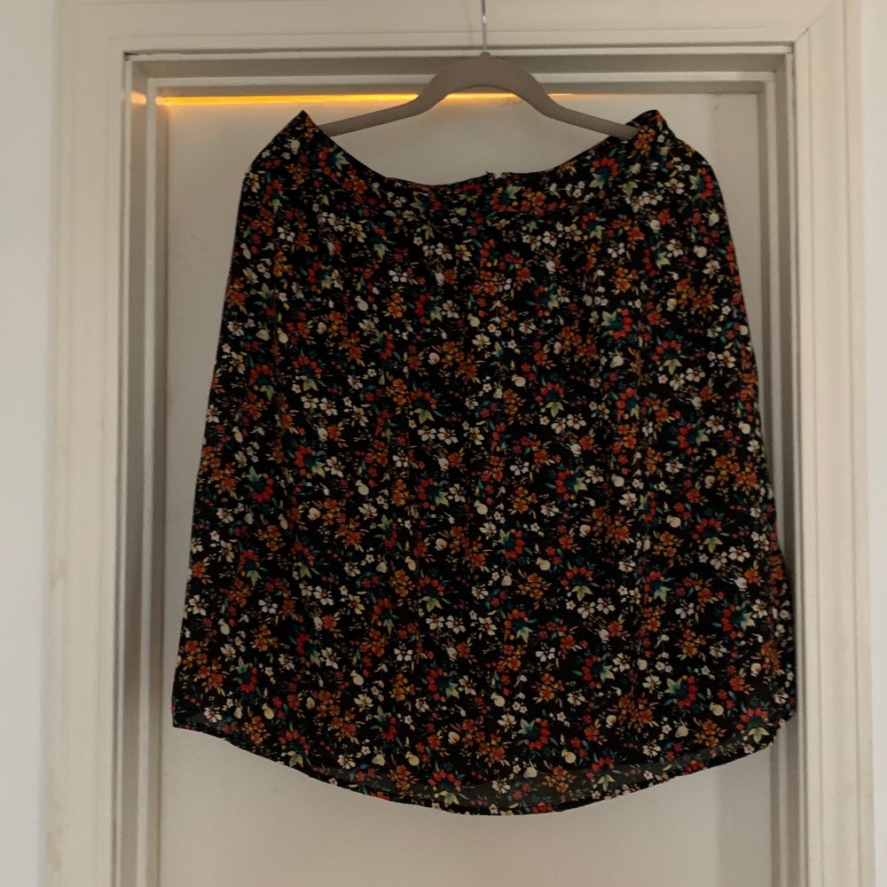 J.Crew Floral Midi Skirt